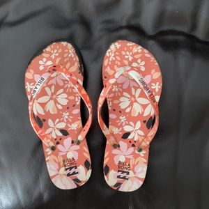 pink flower slippers